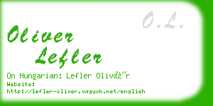 oliver lefler business card
